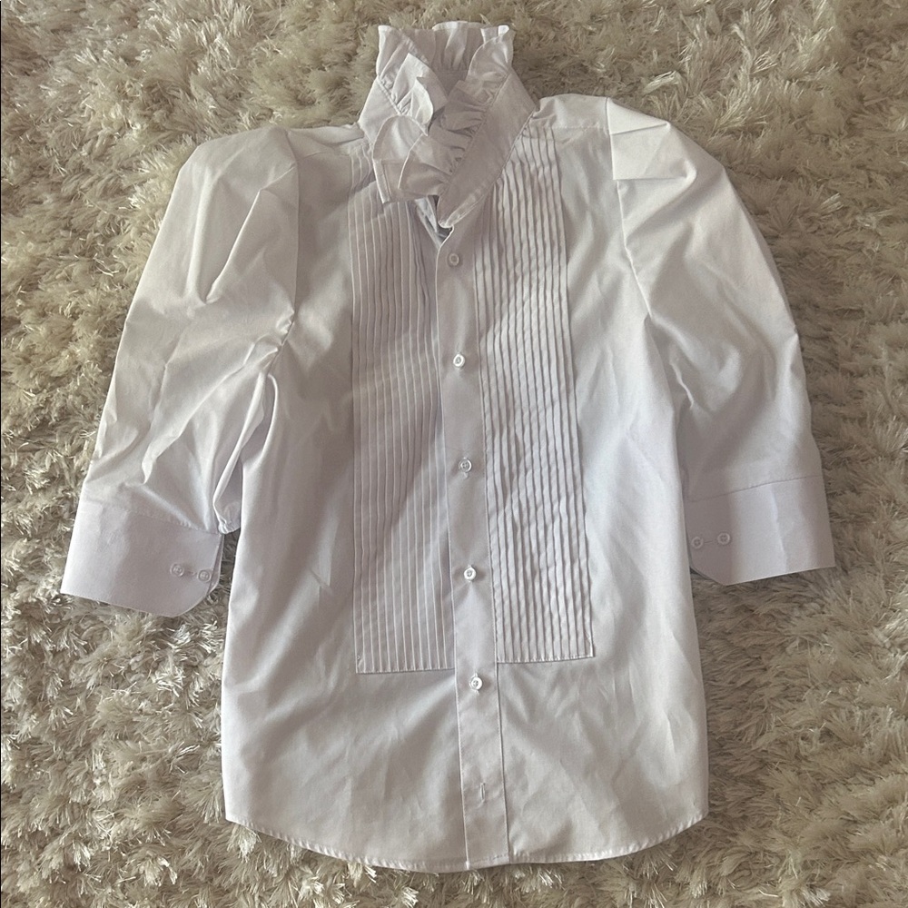 KMJ Women's Tuxedo Blouse